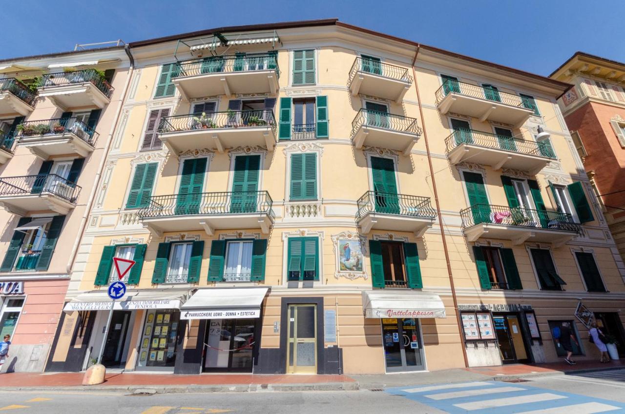 Alla Casa Rosa Al Mare- Centrale A Di Fronte Al Mare- Emozionante- Garage Privato Gratuito A 800 Mt- Aria Condizionata-Wifi Rapallo Eksteriør billede