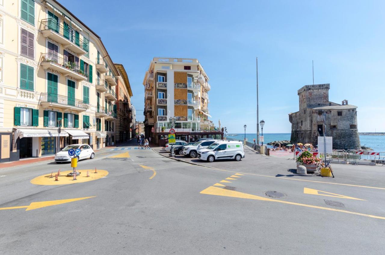 Alla Casa Rosa Al Mare- Centrale A Di Fronte Al Mare- Emozionante- Garage Privato Gratuito A 800 Mt- Aria Condizionata-Wifi Rapallo Eksteriør billede