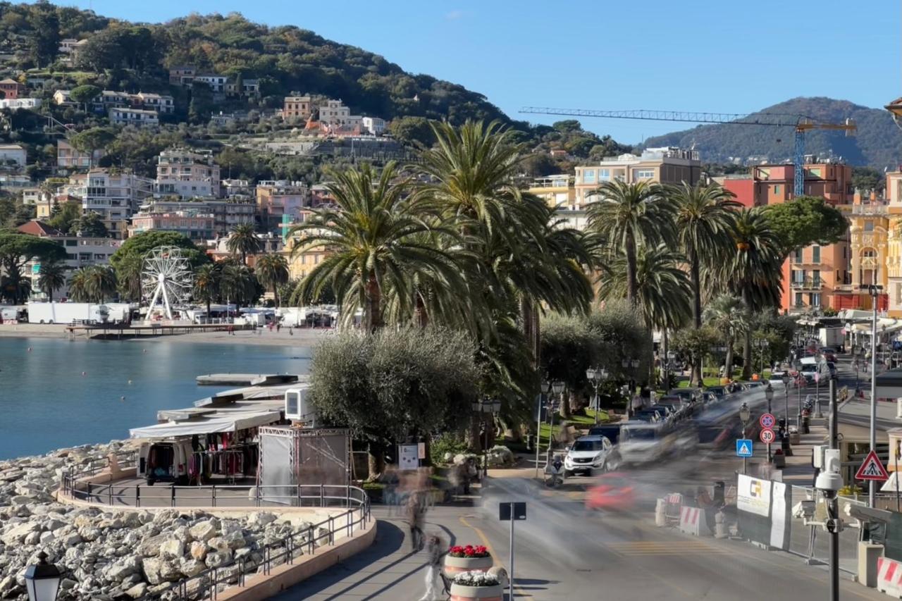 Alla Casa Rosa Al Mare- Centrale A Di Fronte Al Mare- Emozionante- Garage Privato Gratuito A 800 Mt- Aria Condizionata-Wifi Rapallo Eksteriør billede