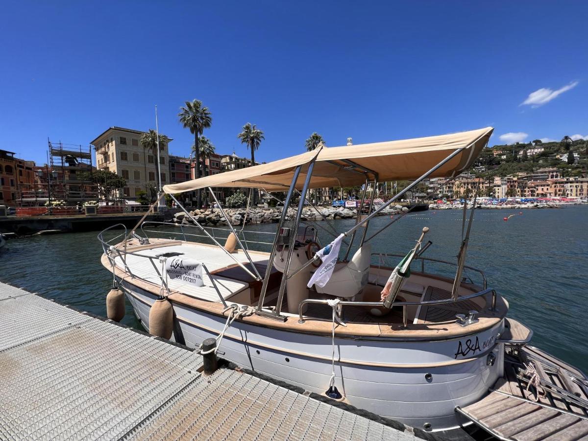 Alla Casa Rosa Al Mare- Centrale A Di Fronte Al Mare- Emozionante- Garage Privato Gratuito A 800 Mt- Aria Condizionata-Wifi Rapallo Eksteriør billede